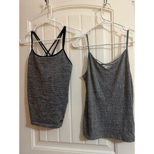 2 Medium Gray tank tops - holster & gilly hicks